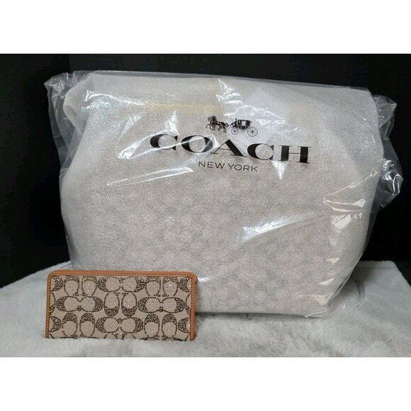 Coach CRYSTAL Large Oversized Kisslock Frame Bag AND WALLET  -NEW COLOR - NWT - Picture 1 of 16